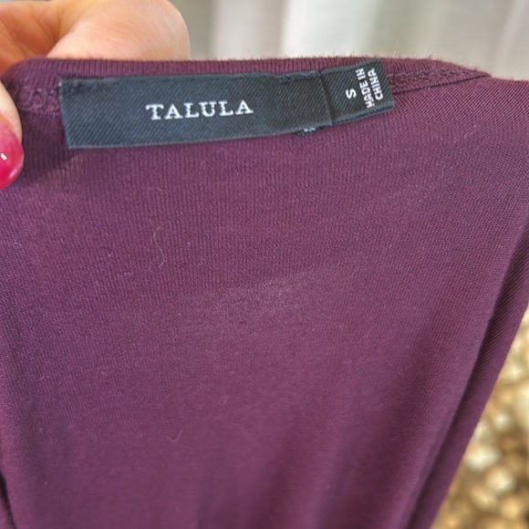 Talula Aritzia Sz S Maroon soft long sleeve shirt - Picture 5 of 6
